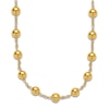 Thumbnail Image 1 of Blue Nile X Jared Bead Station Necklace 14K Yellow Gold 18&quot;