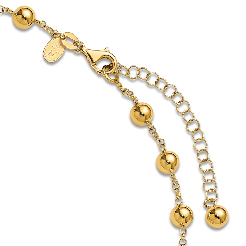 Main Image 6 of Blue Nile X Jared Bead Station Necklace 14K Yellow Gold 18&quot;