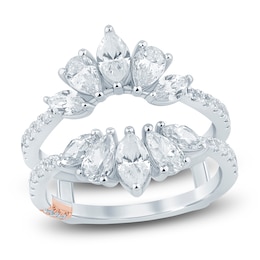 Pnina Tornai Marquise & Pear-Shaped Lab-Created Diamond Enhancer Ring 1-7/8 ct tw 14K White Gold