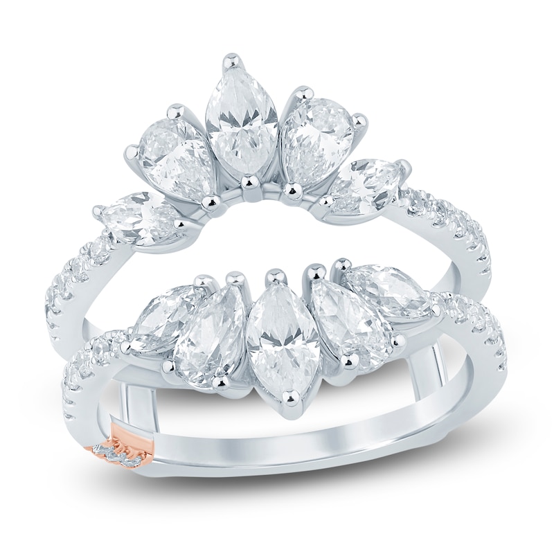 Main Image 1 of Pnina Tornai Marquise & Pear-Shaped Lab-Created Diamond Enhancer Ring 1-7/8 ct tw 14K White Gold