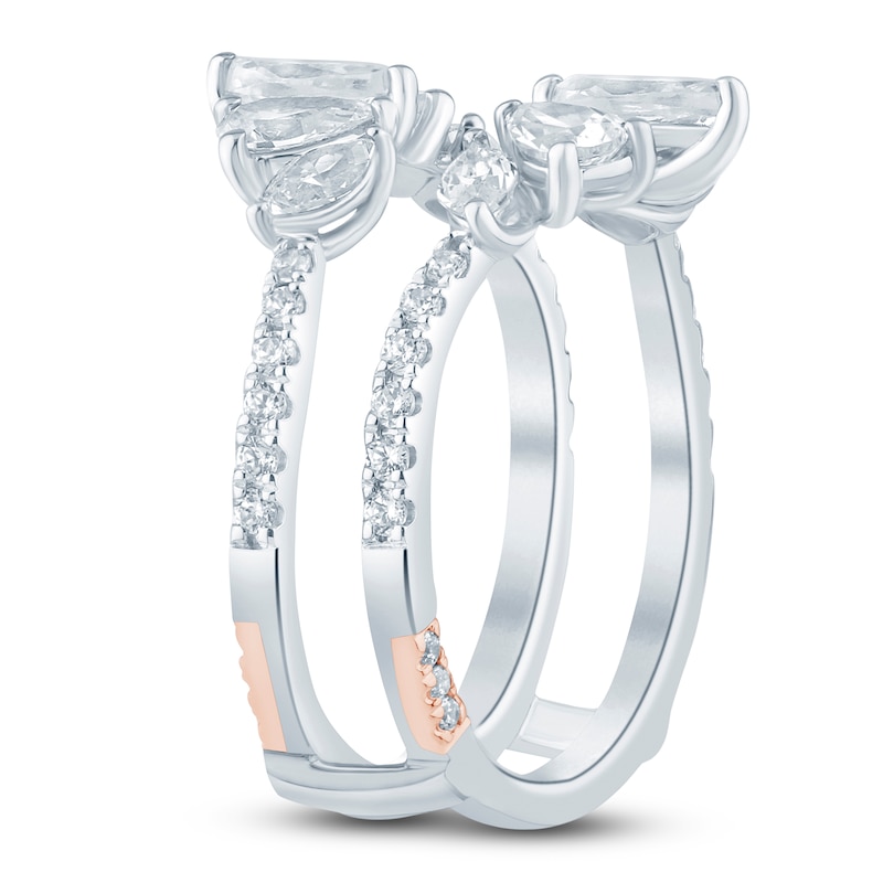 Main Image 2 of Pnina Tornai Marquise & Pear-Shaped Lab-Created Diamond Enhancer Ring 1-7/8 ct tw 14K White Gold