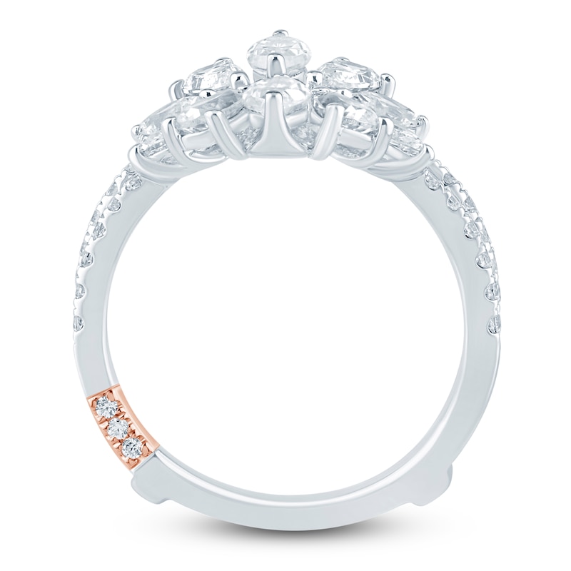 Main Image 4 of Pnina Tornai Marquise & Pear-Shaped Lab-Created Diamond Enhancer Ring 1-7/8 ct tw 14K White Gold