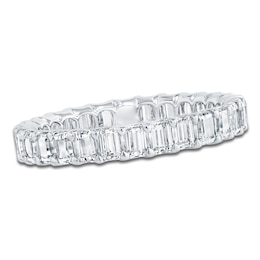 Certified Emerald-Cut Diamond Eternity Band 2 - 2-3/8 ct tw 14K White Gold