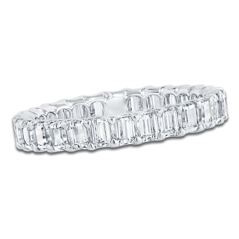 Certified Emerald-Cut Diamond Eternity Band 2