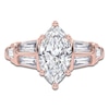 Thumbnail Image 3 of Marquise-Cut Lab-Created Diamond Engagement Ring 3-1/2 ct tw 14K Rose Gold