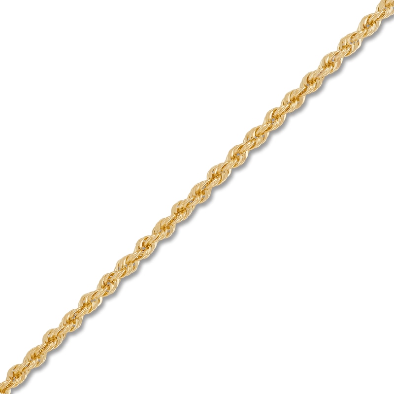 Main Image 2 of Solid Glitter Rope Chain 1.5mm 14K Yellow Gold 18&quot;