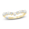 Thumbnail Image 1 of Pnina Tornai Cultured Pearl & Diamond Contour Anniversary Ring 1/3 ct tw 14K Yellow Gold