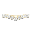 Thumbnail Image 3 of Pnina Tornai Cultured Pearl & Diamond Contour Anniversary Ring 1/3 ct tw 14K Yellow Gold