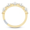 Thumbnail Image 4 of Pnina Tornai Cultured Pearl & Diamond Contour Anniversary Ring 1/3 ct tw 14K Yellow Gold