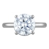 Thumbnail Image 3 of Round-Cut Lab-Created Diamond Solitaire Plus Engagement Ring 3-1/2 ct tw Platinum (VS2/F)