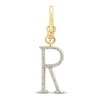 Thumbnail Image 1 of Charm'd by Lulu Frost Diamond Letter R Charm 1/10 ct tw Pavé Round 10K Yellow Gold