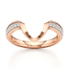 Thumbnail Image 1 of J'Lure Lab-Created Diamond Contour Wedding Band 1/5 ct tw 18K Rose Gold