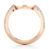 Thumbnail Image 2 of J'Lure Lab-Created Diamond Contour Wedding Band 1/5 ct tw 18K Rose Gold