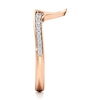 Thumbnail Image 3 of J'Lure Lab-Created Diamond Contour Wedding Band 1/5 ct tw 18K Rose Gold