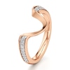 Thumbnail Image 4 of J'Lure Lab-Created Diamond Contour Wedding Band 1/5 ct tw 18K Rose Gold