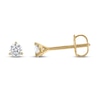 Thumbnail Image 1 of Diamond Solitaire Earrings 1/4 ct tw Round 18K Yellow Gold (SI2/I)