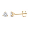 Thumbnail Image 1 of Certified Diamond Solitaire Earrings 1/2 ct tw Round 18K Yellow Gold (SI2/I)