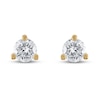 Thumbnail Image 2 of Certified Diamond Solitaire Earrings 1/2 ct tw Round 18K Yellow Gold (SI2/I)