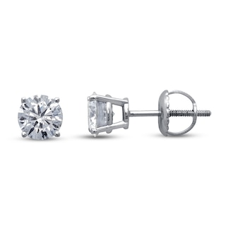 Brilliance Fine Jewelry 0.25 Carat T.W. Diamond Stud Earring in 14K White  Gold, (I-J, I2-I3) 