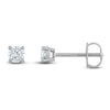 Thumbnail Image 1 of Certified Diamond Solitaire Earrings 1/3 ct tw Round 14K White Gold (I1/I)