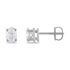 Thumbnail Image 1 of Certified Diamond Solitaire Earrings 1 ct tw Oval 18K White Gold (SI2/I)