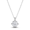 Thumbnail Image 1 of Diamond Solitaire Necklace 1/2 ct tw Round 14K White Gold (I2/I)