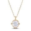 Thumbnail Image 1 of Diamond Solitaire Necklace 1 ct tw Round 14K Yellow Gold (I2/I)