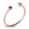 Thumbnail Image 2 of Juliette Maison Natural Rhodolite Garnet Cuff Ring 10K Rose Gold