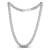 Thumbnail Image 1 of Curb Link Necklace Sterling Silver 24" 9mm