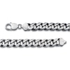 Thumbnail Image 2 of Curb Link Necklace Sterling Silver 24" 9mm