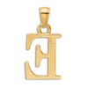 Thumbnail Image 3 of Initial E Necklace 14K Yellow Gold 18&quot;