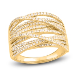 Diamond Ring 1/2 ct tw Round 14K Yellow Gold