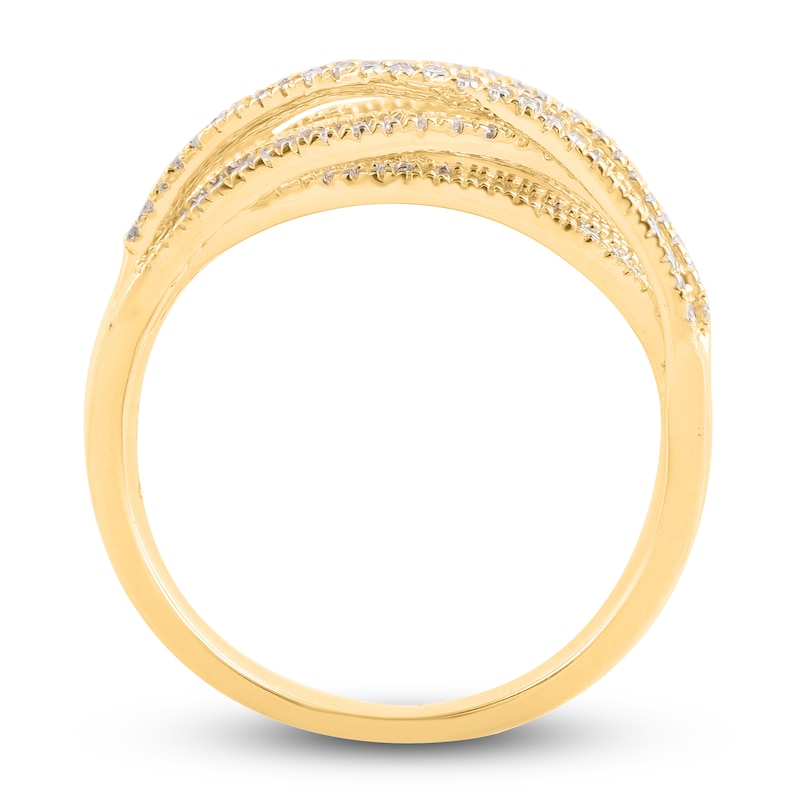 Diamond Ring 1/2 ct tw Round 14K Yellow Gold