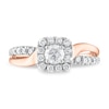 Thumbnail Image 3 of Diamond Engagement Ring 3/4 ct tw Round 14K Two-Tone