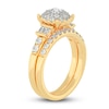 Thumbnail Image 2 of Diamond Halo Bridal Set 1 ct tw Round 14K Yellow Gold