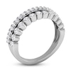 Thumbnail Image 2 of Diamond Bezel Double Row Ring 3/8 ct tw Round 14K White Gold