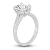 Thumbnail Image 1 of Lab-Created Diamond Engagement Ring 2-1/3 ct tw Oval/Round 14K White Gold