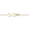 Thumbnail Image 5 of Lab-Created Diamond Cross Necklace 1 ct tw 14K Yellow Gold 18&quot;