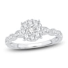 Thumbnail Image 1 of Diamond Engagement Ring 1/2 ct tw Round 14K White Gold