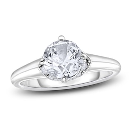 Diamond Solitaire Plus Ring 1-1/8 ct tw Round 14K White Gold