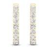 Thumbnail Image 0 of Lab-Created Diamond Inside-Out Hoop Earrings 1 ct tw 14K Yellow Gold