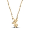 Thumbnail Image 3 of Round, Pear & Marquise-Cut Diamond Pendant Necklace 1/3 ct tw 10K Yellow Gold