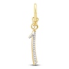 Thumbnail Image 1 of Charm'd by Lulu Frost Diamond Number 1 Charm 1/10 ct tw Pavé Round 10K Yellow Gold