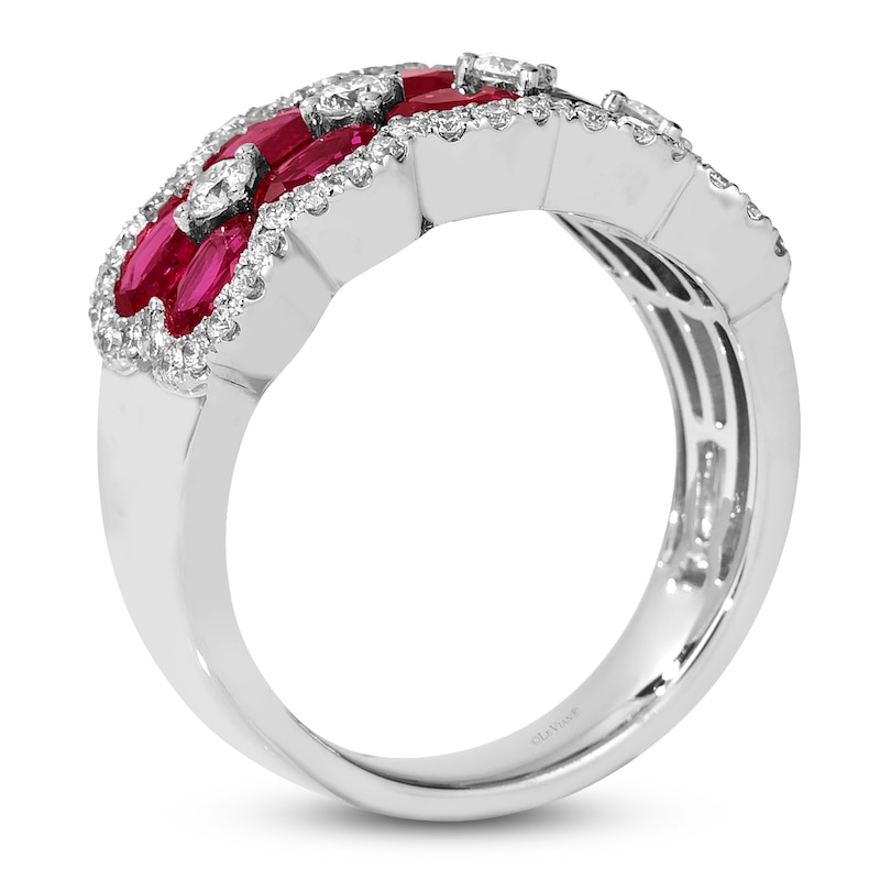 Le Vian Natural Oval-Cut Ruby & Diamond Ring 1/2 ct tw 14K Vanilla Gold