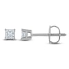 Thumbnail Image 0 of Princess-Cut Diamond Solitaire Stud Earrings 1/10 ct tw 14K White Gold (I/I2)