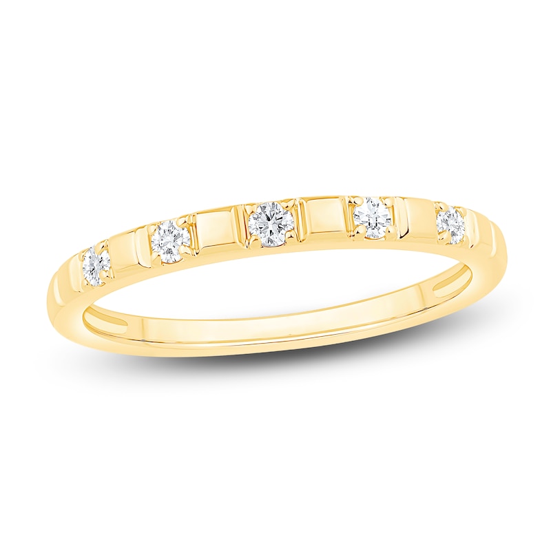 Main Image 1 of Diamond Anniversary Ring 1/8 ct tw 14K Yellow Gold