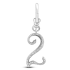 Thumbnail Image 0 of Charm'd by Lulu Frost Pavé Diamond Number 2 Charm 1/10 ct tw 10K White Gold