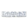 Thumbnail Image 2 of Pnina Tornai Lab-Created Diamond Heart Anniversary Ring 3/4 ct tw 14K White Gold