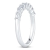 Thumbnail Image 1 of Certified Emerald-Cut Diamond Anniversary Ring 1/2 ct tw 14K White Gold