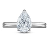 Thumbnail Image 2 of Certified Pear Diamond Solitaire Engagement Ring 1-1/2 ct tw 14K White Gold (I/I1)